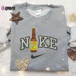 Nike Embroidered Sweatshirt: Pasifico Bottle Beer x Favorite Drink Inspired Shirt