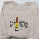 Nike Embroidered Sweatshirt: Pasifico Bottle Beer x Favorite Drink Inspired Shirt