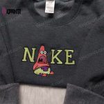 Patrick Star Nike Embroidered Shirt: Cartoon Sweatshirt Ideal Friend Gift – Shop Now!