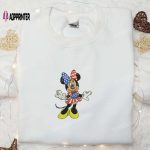 Patriotic Minnie America Embroidered Shirt – Best Disney Patriotic Shirts