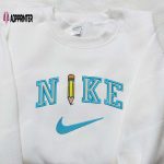 Pencil x Nike Embroidered Sweatshirt: Back to School Nike Inspired Shirt