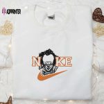 Spooky Style: Pennywise x Nike Embroidered Hoodie & Shirt – Best Halloween Gift Ideas