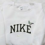 Pigeon x Nike Embroidered Sweatshirt: Animal & Nike Inspired Shirt