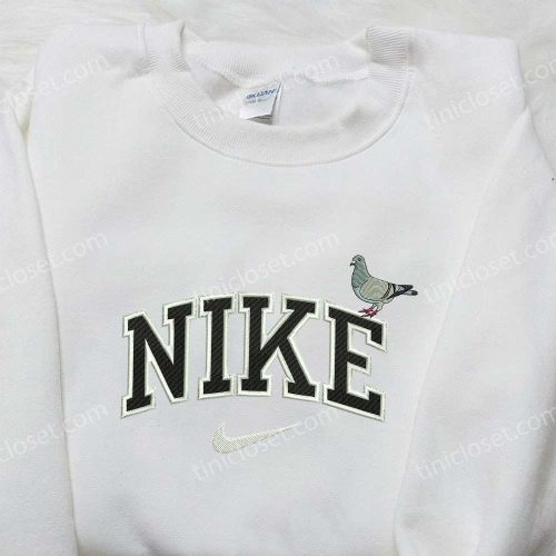 Pigeon x Nike Embroidered Sweatshirt: Animal & Nike Inspired Shirt