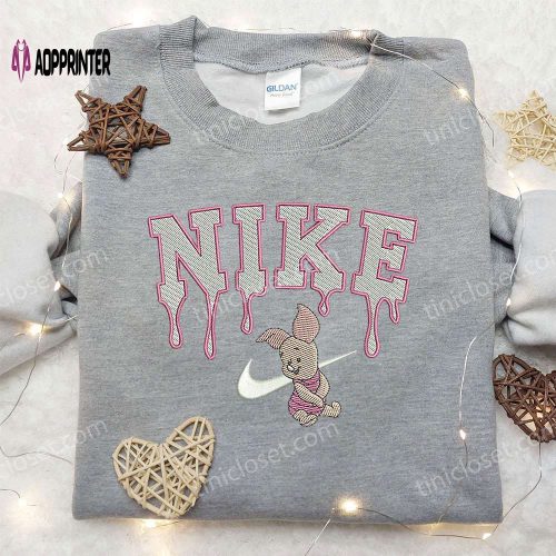 Custom Nike Swoosh Embroidered Sweatshirt – Nike Inspired Shirt Perfect Birthday Gift Ideas