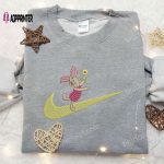 Piglet x Nike Swoosh Embroidered Sweatshirt Winnie The Pooh Disney Nike Inspired Shirt