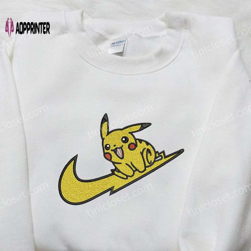 Nike Swoosh x Pikachu Embroidered Sweatshirt: Pokemon-Inspired Nike Shirt