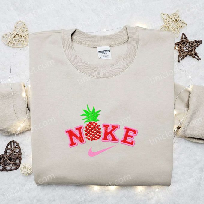 Pineapple x Nike Embroidered Shirt: Custom Birthday Gift Idea with Best Nike Embroidery