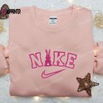 Pink Bunny x Nike Embroidered Shirt – Unique Animal Design by Nike