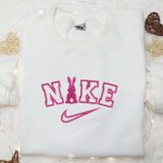 Pink Bunny x Nike Embroidered Shirt – Unique Animal Design by Nike