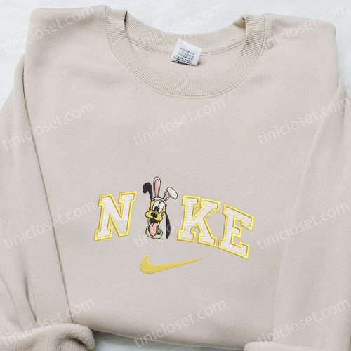 Pluto Easter x Nike Embroidered Shirt & Disney Characters Hoodie: Unique Thanksgiving Day Gift Ideas