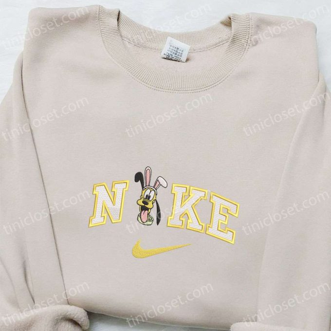 Pluto Easter x Nike Embroidered Shirt & Disney Characters Hoodie: Unique Thanksgiving Day Gift Ideas