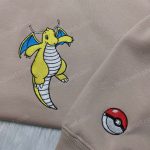 Pokemon Dragonite Embroidered Hoodie Sweatshirt & Anime Shirt – Unique Anime Apparel