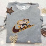 Portgas D Ace x Nike Anime Hoodie – One Piece & Nike Inspired Embroidered Shirt