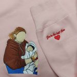 Personalized Portrait Embroidered Sweatshirt: Custom Hoodie from Photo Unique Personalized Gifts