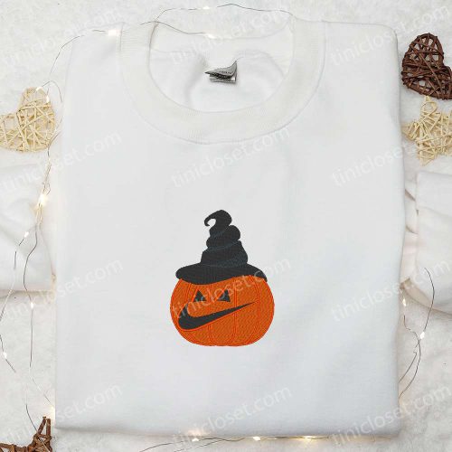 Pumpkin Ghost x Nike Embroidered Hoodie & Shirt: Best Halloween Gift Ideas