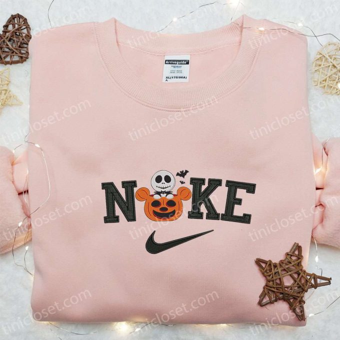 Pumpkin Jack Skellington x Nike Embroidered T-shirt Nightmare Before Christmas Characters Hoodie & Sweatshirt