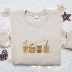 Pumpkin Spice Drink Embroidered Shirt: Halloween Unique Gift for Family