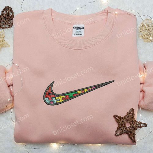 Nike Puzzle Embroidered Shirt: Best Birthday Gift Idea Nike Inspired Design