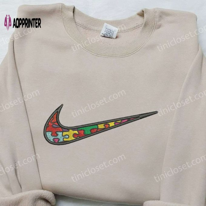 Nike Puzzle Embroidered Shirt: Best Birthday Gift Idea Nike Inspired Design