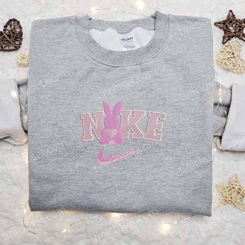 Nike Inspired Animal Embroidered Apparel: Rabbit x Nike Shirt Hoodie & Custom T-shirt