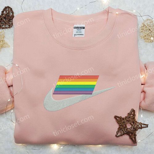 Rainbow x Nike Embroidered Shirt: Best Nike Inspired Birthday Gift Ideas