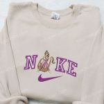 Rapunzel x Nike Cartoon Embroidered Shirt: Custom T-shirt Perfect Family Gift