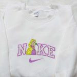 Rapunzel x Nike Cartoon Embroidered Sweatshirt – Disney Characters Custom Hoodie