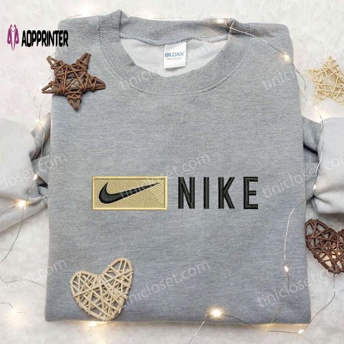 Swoosh Nike Embroidered Sweatshirt: Custom Hoodie Best Birthday Gift Ideas