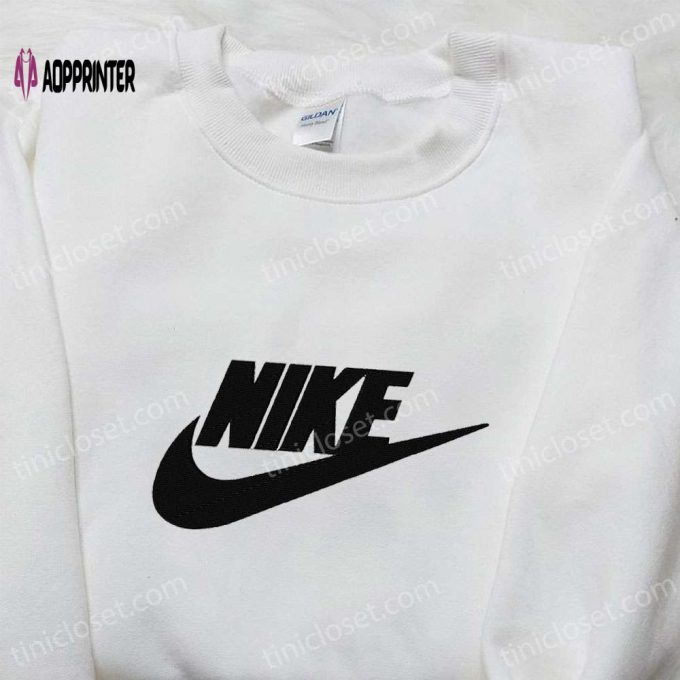 Retro Nike Embroidered Shirt: Stylish Nike-Inspired Gift for Family