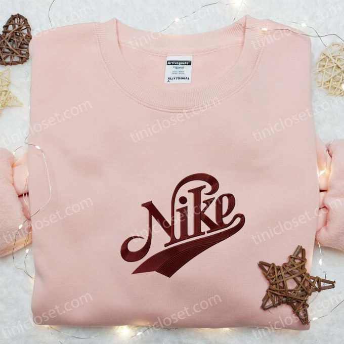 Retro Vintage Nike Embroidered Sweatshirt – Best Nike Inspired Shirt Perfect Family Gift