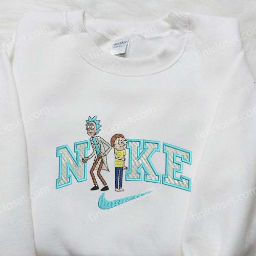 Rick and Morty x Nike Embroidered Sweatshirt: Cartoon Shirt Nike Inspired Limited Edition