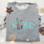 Rick and Morty x Nike Embroidered Sweatshirt: Cartoon Shirt Nike Inspired Limited Edition