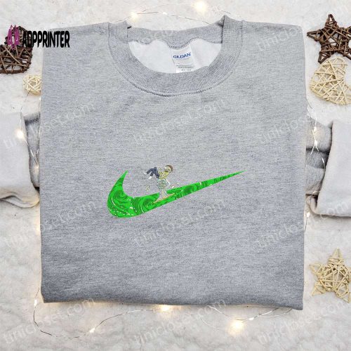 Rick and Morty x Swoosh Cartoon Embroidered Shirt – Nike Inspired Sweatshirt & Custom Hoodie