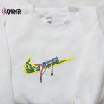 Rick Sanchez x Swoosh Cartoon Sweatshirt Nike Inspired Embroidered Hoodie