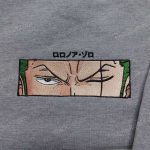 Roronoa Zoro One Piece Embroidered Shirt & Sweatshirt – Perfect Anime Gifts for Fans