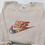 Roronoa Zoro x Nike Embroidered Hoodie & One Piece Shirt: Stylish Nike Inspired Embroidery