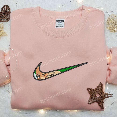 Roronoa Zoro x Nike Hoodie & Shirts: Embroidered One Piece & Nike Inspired Apparel