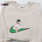 Roronoa Zoro x Swoosh Anime Embroidered Sweatshirt – One Piece Shirt & Custom T-shirt