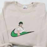 Roronoa Zoro x Swoosh Anime Embroidered Sweatshirt – One Piece Shirt & Custom T-shirt