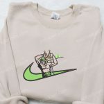 Roronoa Zoro x Swoosh Embroidered Sweatshirt: One Piece Shirt Perfect Family Gift