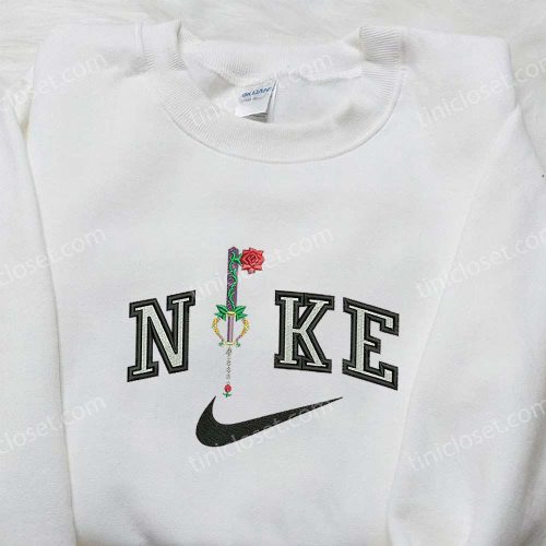 Rose x Nike Embroidered Sweatshirt – Flower Shirt Nike Inspired Embroidery