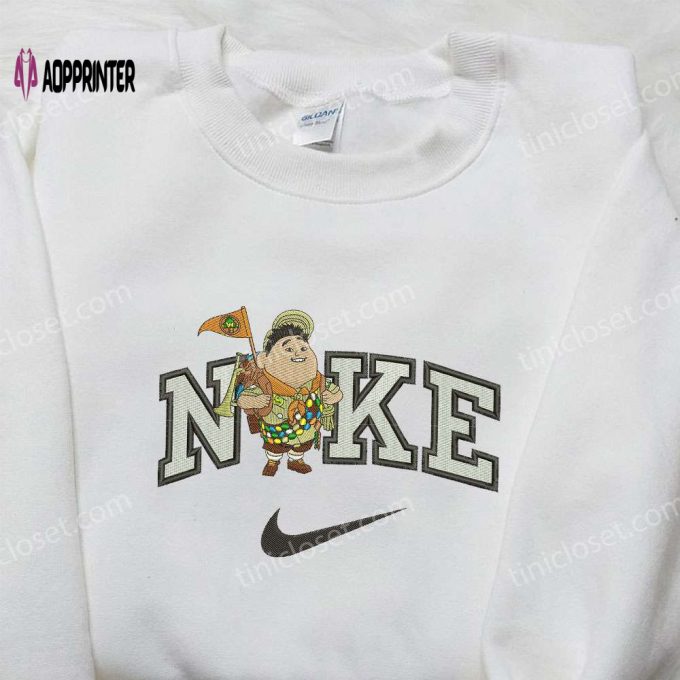 Russel x Nike Embroidered Sweatshirt Disney Cartoon & Nike Inspired Shirts