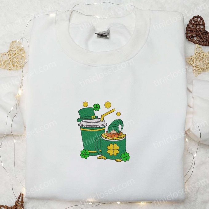 Saint Patrick s Coffee Drinks Embroidered Shirt & Hoodie – Best Holiday Gift Ideas