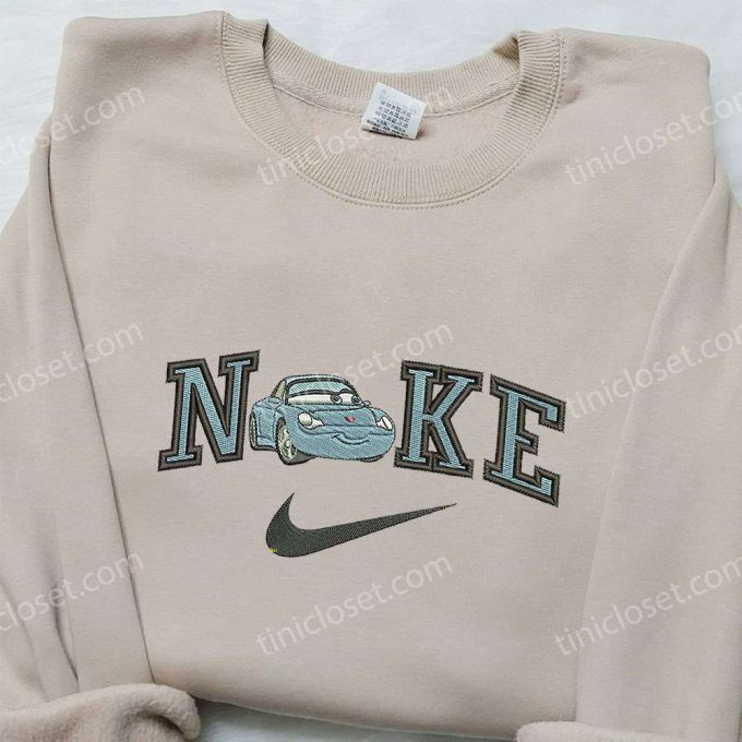 Sally Carrera x Nike Embroidered Sweatshirt: Cars Walt Disney & Nike Inspired Shirt