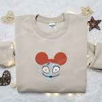 Sally x Mickey Nightmare Before Christmas Embroidered Shirt: Best Disney Halloween Gift for Family