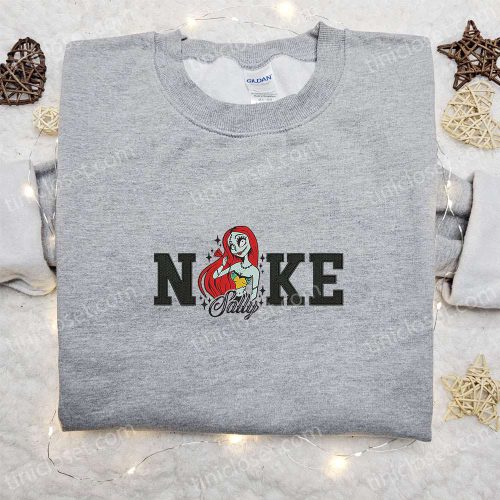 Stylish Sally x Nike Embroidered Shirt Nightmare Before Christmas Hoodie Nike Inspired Sweatshirt