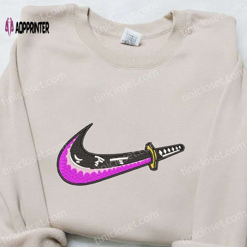 Sandai Kitetsu x Swoosh Anime Hoodie – One Piece Embroidered Sweatshirt Customized Design