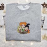 Disney Halloween Embroidered Hoodie: Sanderson Sisters Sweatshirt Best Family Halloween Gift