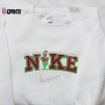 Santa Claus Grinch x Nike Embroidered Shirt: The Best Christmas Gift for Grinch Lovers